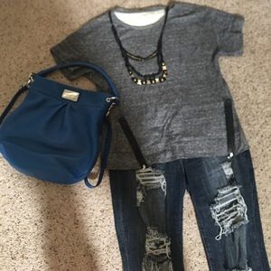 J Brand short sleeved sweater top